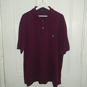 Men's Big Tall Ralph Lauren Polo Shirt Purple 2XB